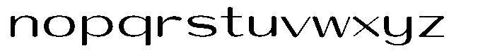 Shiftea Bold Expanded Font LOWERCASE