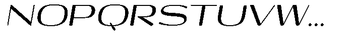 Shiftea Bold Sem Exp Italic Font UPPERCASE