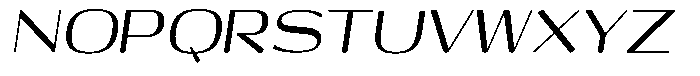 Shiftea Bold Semi Condensed Italic Font UPPERCASE