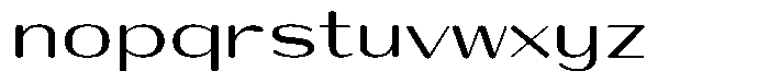 Shiftea Bold Semi Expanded Font LOWERCASE