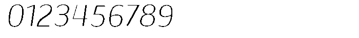 Shiftea Condensed Italic Font OTHER CHARS