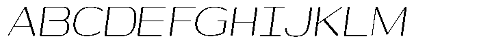 Shiftea Condensed Italic Font UPPERCASE