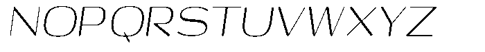 Shiftea Condensed Italic Font UPPERCASE