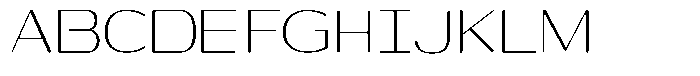 Shiftea Condensed Font UPPERCASE