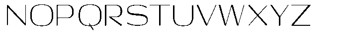 Shiftea Condensed Font UPPERCASE
