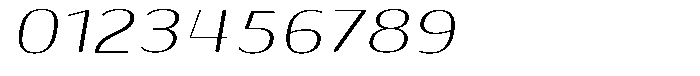 Shiftea Expanded Italic Font OTHER CHARS