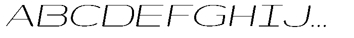 Shiftea Expanded Italic Font UPPERCASE