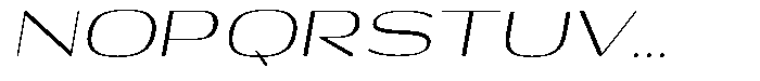 Shiftea Expanded Italic Font UPPERCASE