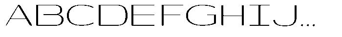 Shiftea Expanded Font UPPERCASE