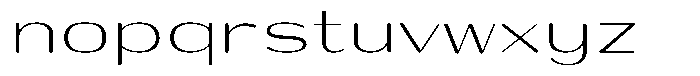 Shiftea Expanded Font LOWERCASE