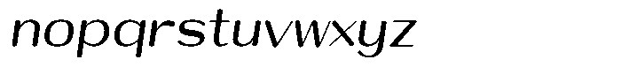 Shiftea Extra Bold Condensed Italic Font LOWERCASE