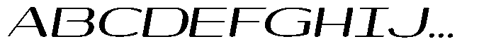 Shiftea Extra Bold Exp Italic Font UPPERCASE