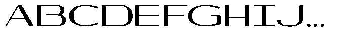 Shiftea Extra Bold Expanded Font UPPERCASE