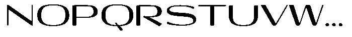 Shiftea Extra Bold Expanded Font UPPERCASE