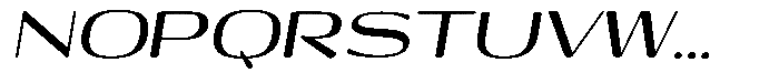 Shiftea Extra Bold Sem Exp Italic Font UPPERCASE