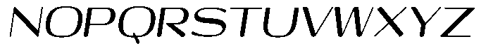 Shiftea Extra Bold Semi Condensed Italic Font UPPERCASE