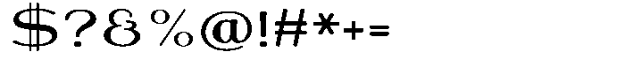 Shiftea Extra Bold Semi Expanded Font OTHER CHARS