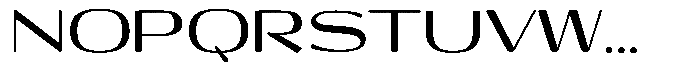 Shiftea Extra Bold Semi Expanded Font UPPERCASE