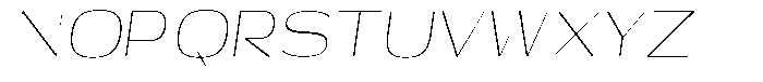 Shiftea Extra Light Condensed Italic Font UPPERCASE