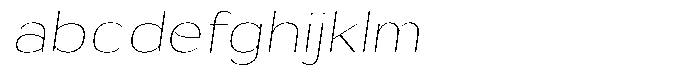 Shiftea Extra Light Condensed Italic FONT