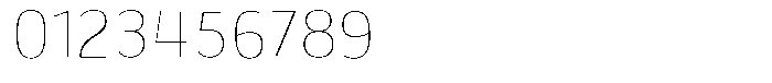 Shiftea Extra Light Condensed Font OTHER CHARS