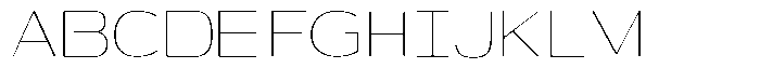 Shiftea Extra Light Condensed Font UPPERCASE