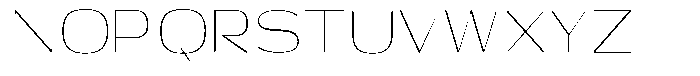 Shiftea Extra Light Condensed Font UPPERCASE