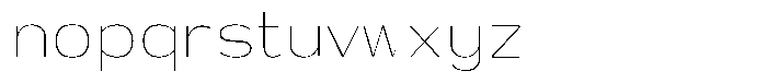 Shiftea Extra Light Condensed Font LOWERCASE