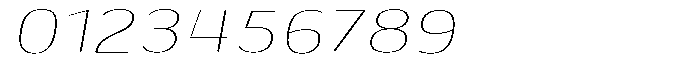 Shiftea Extra Light Exp Italic Font OTHER CHARS