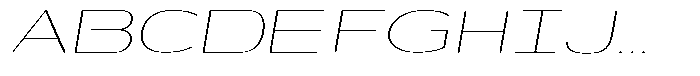 Shiftea Extra Light Exp Italic Font UPPERCASE