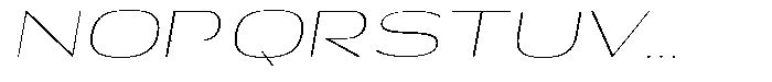 Shiftea Extra Light Exp Italic Font UPPERCASE
