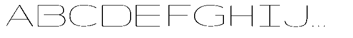 Shiftea Extra Light Expanded Font UPPERCASE
