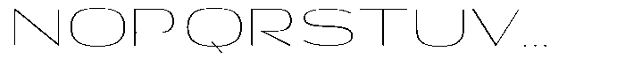 Shiftea Extra Light Expanded Font UPPERCASE