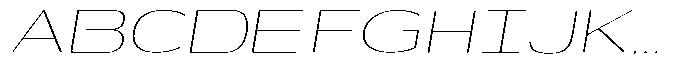 Shiftea Extra Light Sem Exp Italic Font UPPERCASE
