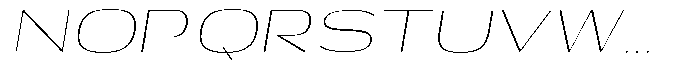 Shiftea Extra Light Sem Exp Italic Font UPPERCASE