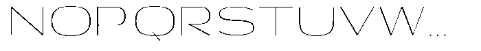 Shiftea Extra Light Sem Exp Font UPPERCASE