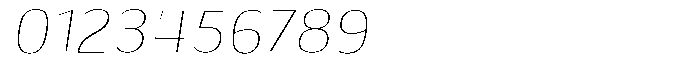 Shiftea Extra Light Semi Condensed Italic Font OTHER CHARS