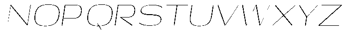 Shiftea Extra Light Semi Condensed Italic Font UPPERCASE