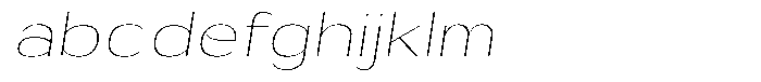 Shiftea Extra Light Semi Condensed Italic FONT