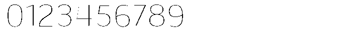 Shiftea Extra Light Semi Condensed Font OTHER CHARS