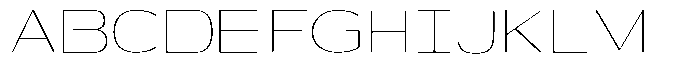 Shiftea Extra Light Semi Condensed Font UPPERCASE