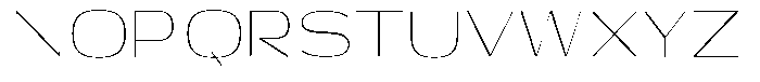Shiftea Extra Light Semi Condensed Font UPPERCASE