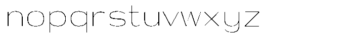 Shiftea Extra Light Semi Condensed Font LOWERCASE