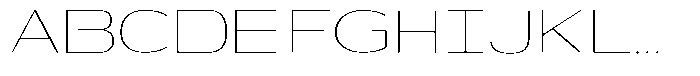 Shiftea Extra Light Font UPPERCASE