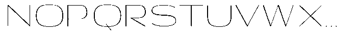 Shiftea Extra Light Font UPPERCASE