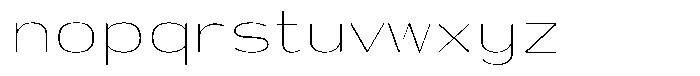 Shiftea Extra Light Font LOWERCASE