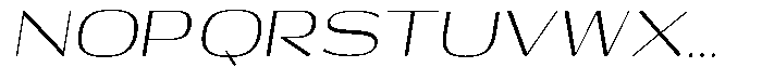 Shiftea Italic Font UPPERCASE