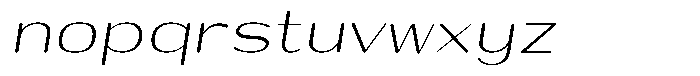 Shiftea Italic Font LOWERCASE
