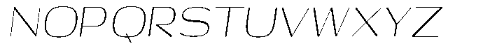 Shiftea Light Condensed Italic Font UPPERCASE