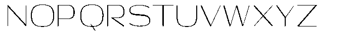 Shiftea Light Condensed Font UPPERCASE